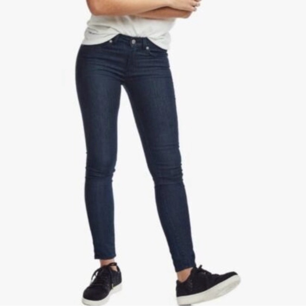 American Giant Skinny Jeans Dark Blue Stretch‎ Indigo Made in USA 29 Classic